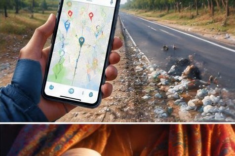AI app for mapping roadside litter