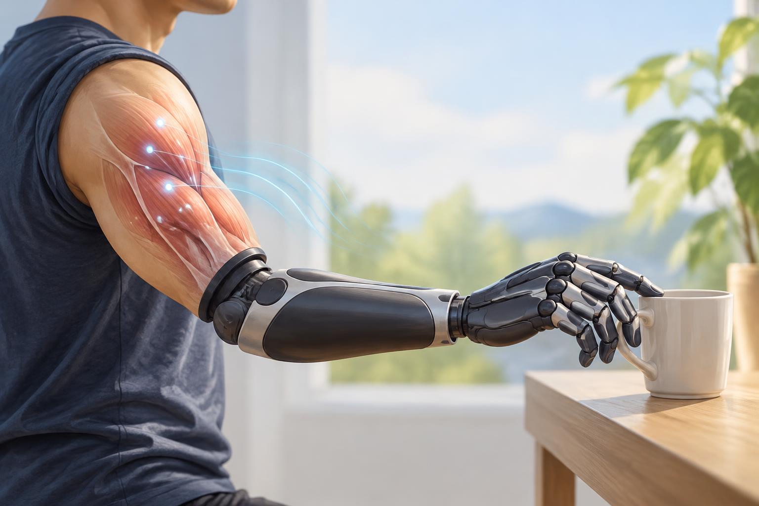 Magnetic sensors track muscle movement for better prosthetic limb control